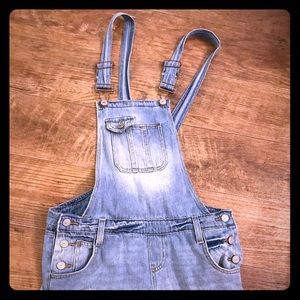 Jean short overalls